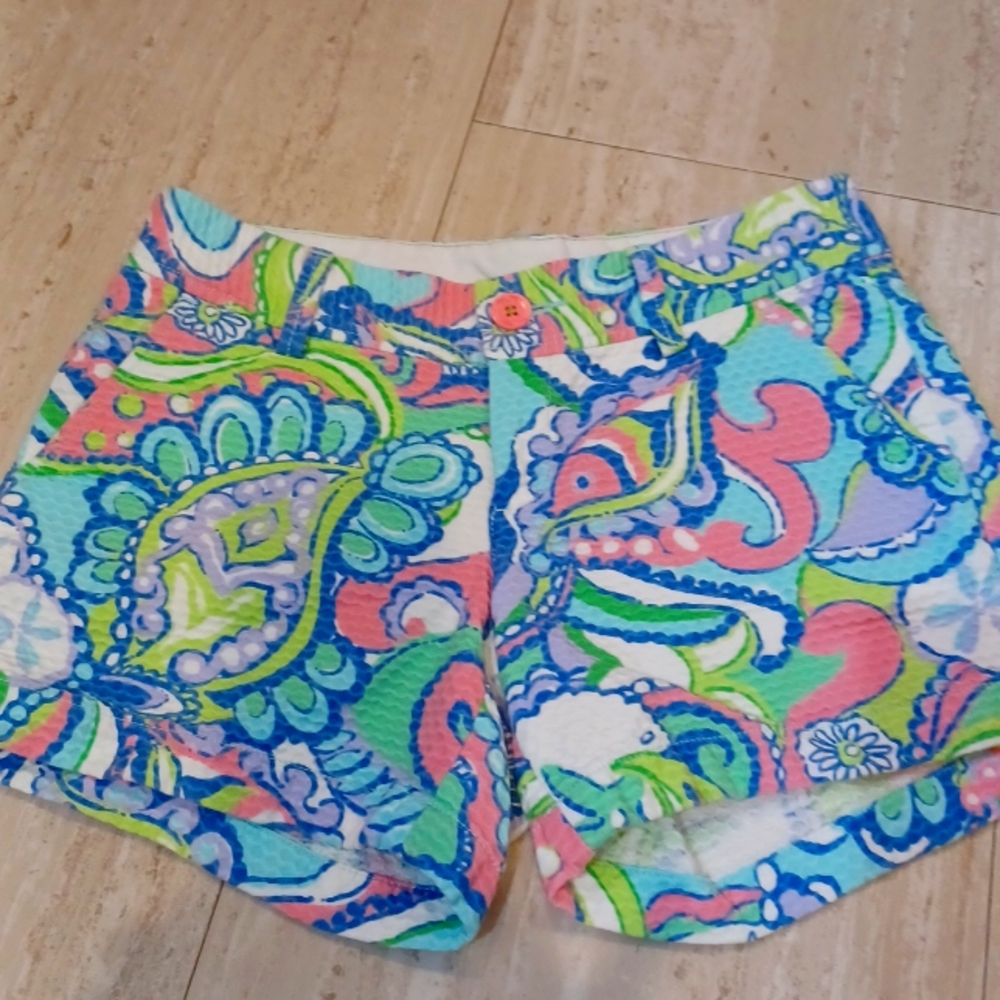 Lilly Pulitzer Multi-Color Design Print Callahan Shorts